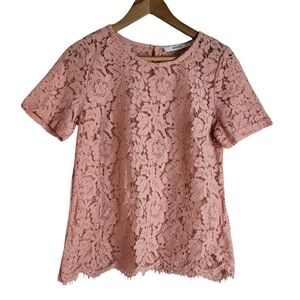 Elegant Pink Lace Women’s Top